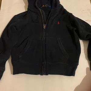 Navy Blue KIDS POLO JACKET with HOOD